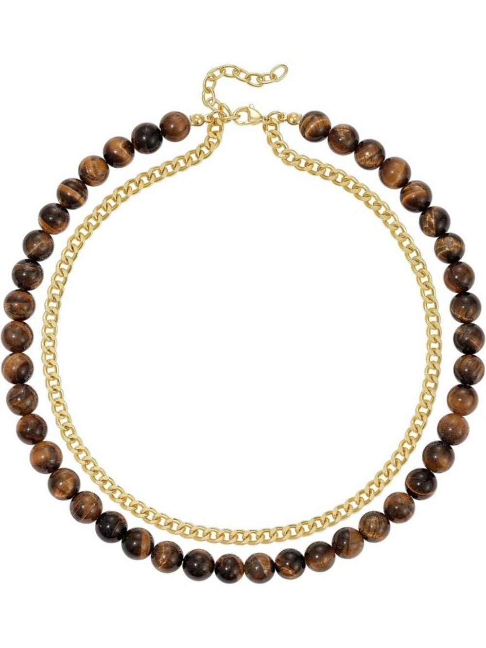 Layered Gemstone Bead Choker Necklace for Women | Stylish Beaded Jewelry